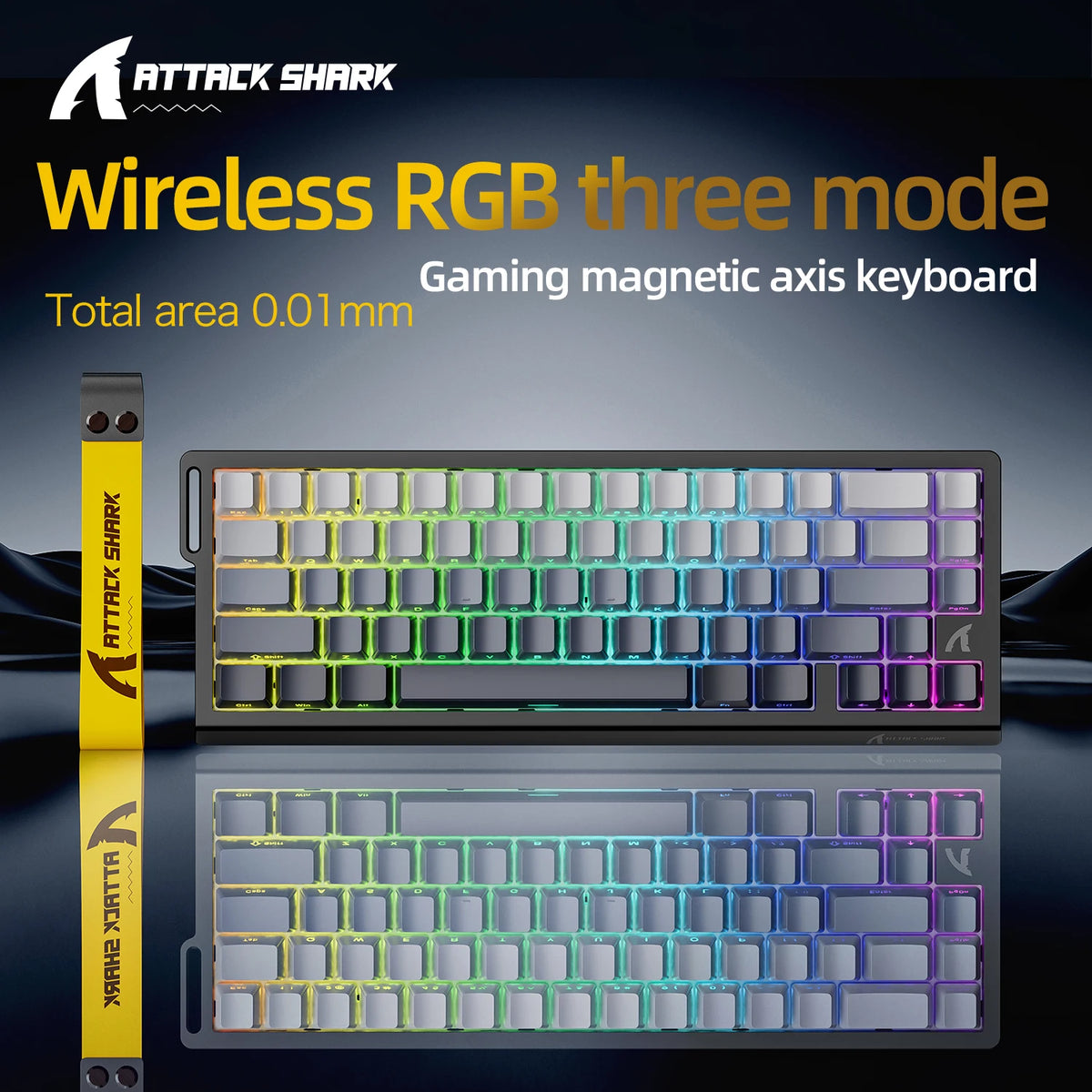 מקלדת גיימינג מגנטית ATTACK SHARK X68HE