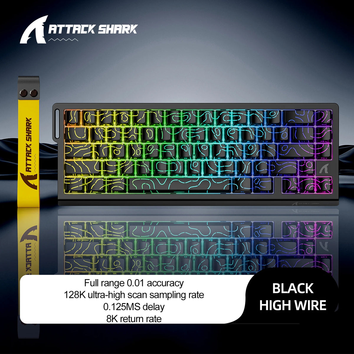 מקלדת גיימינג מגנטית ATTACK SHARK X68HE