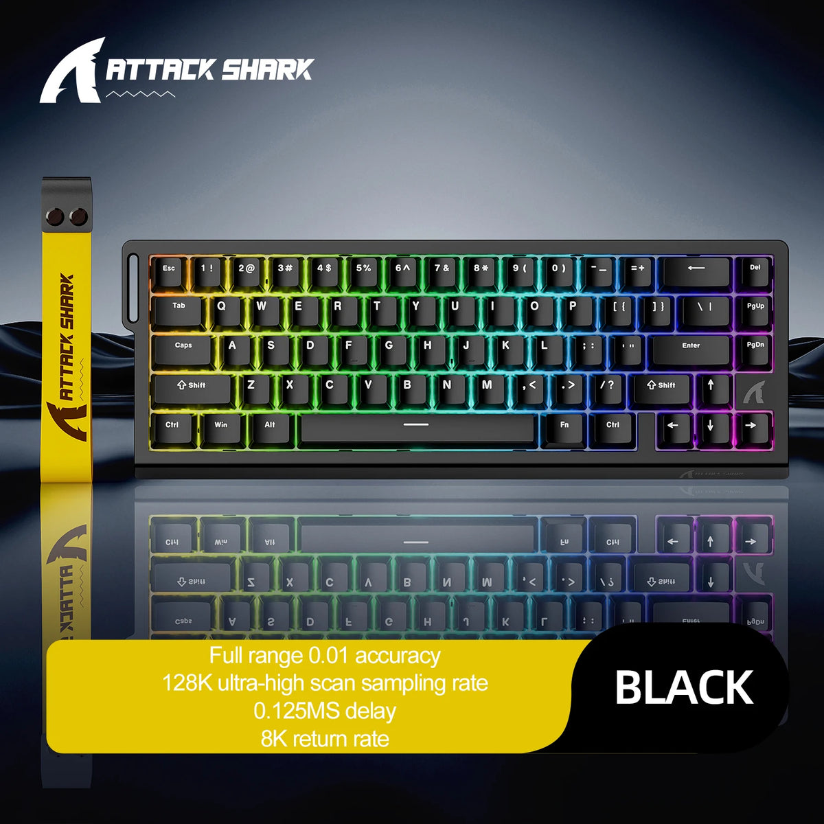 מקלדת גיימינג מגנטית ATTACK SHARK X68HE