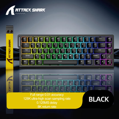 מקלדת גיימינג מגנטית ATTACK SHARK X68HE