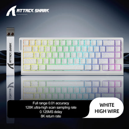 מקלדת גיימינג מגנטית ATTACK SHARK X68HE
